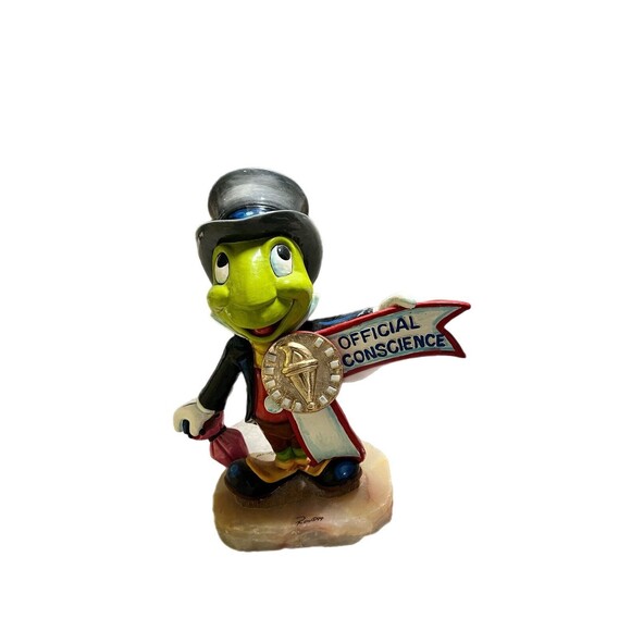 Vintage Walt Disney Gallery Jiminy Cricket Official Conscience Ron Lee 2/750 '99 - Picture 9 of 9